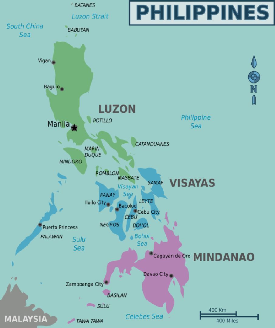 Map of Philippines Image credit: Cacahuate