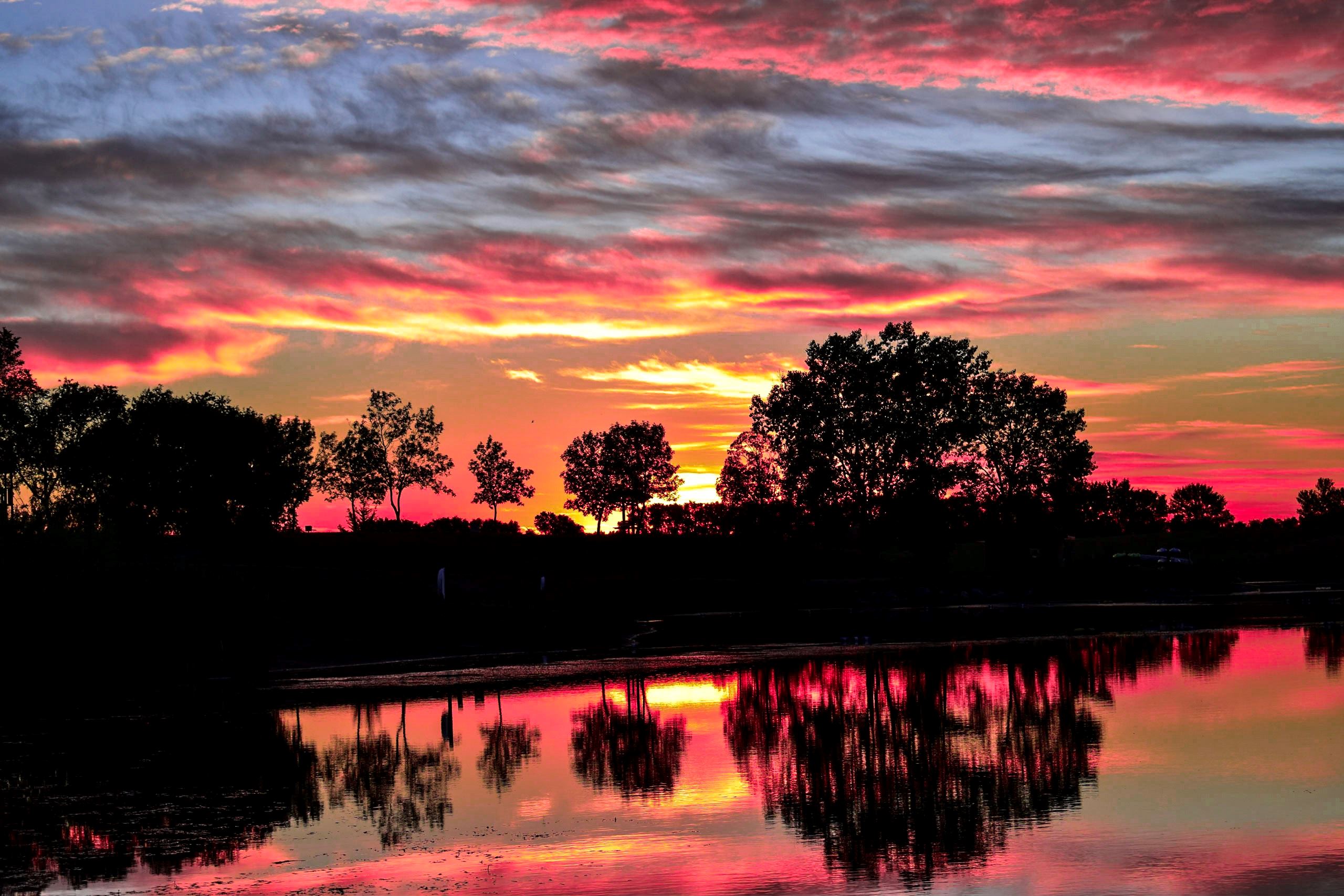 Sunset at McDowell Dam
