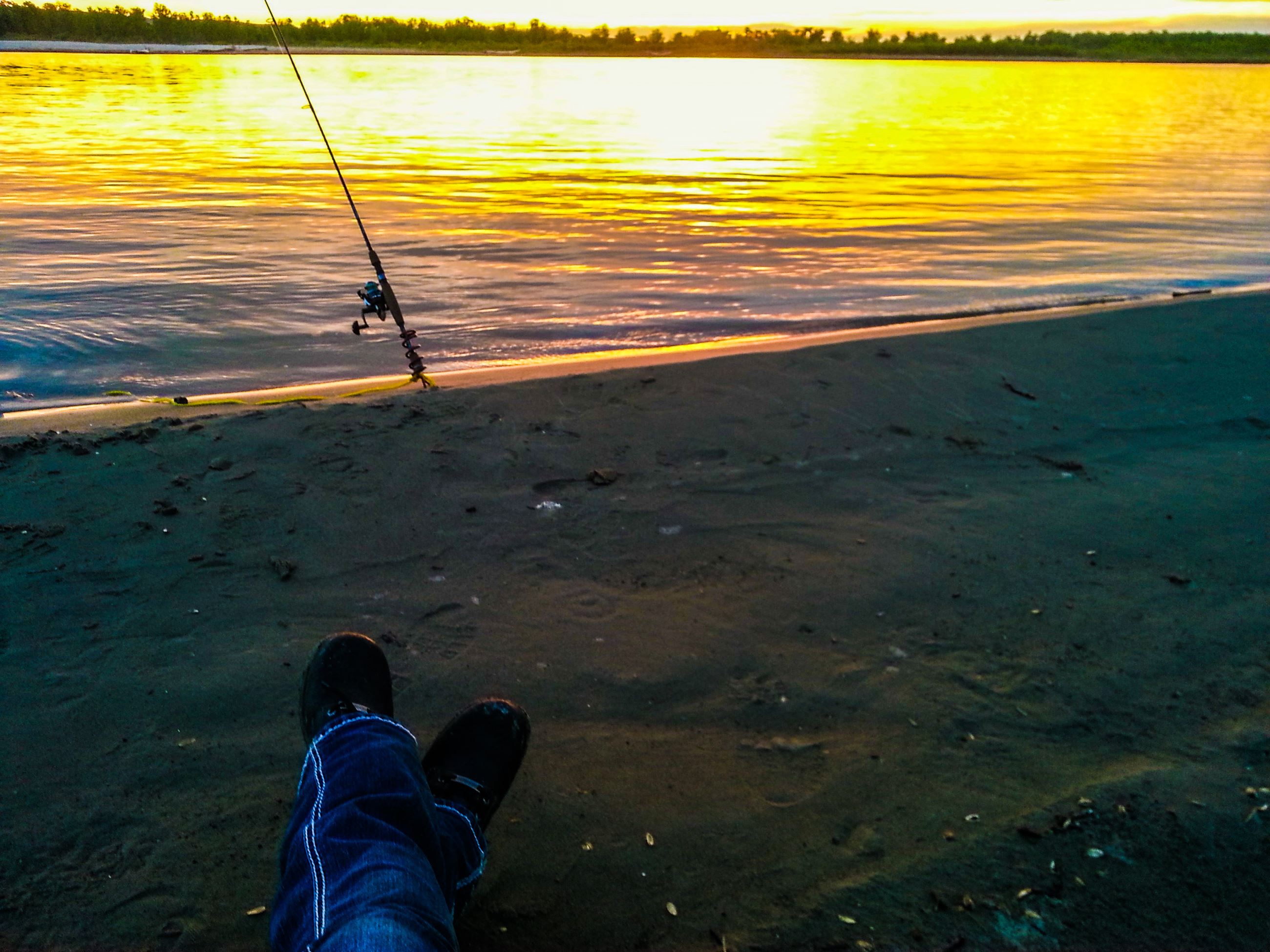 Sunset fishing