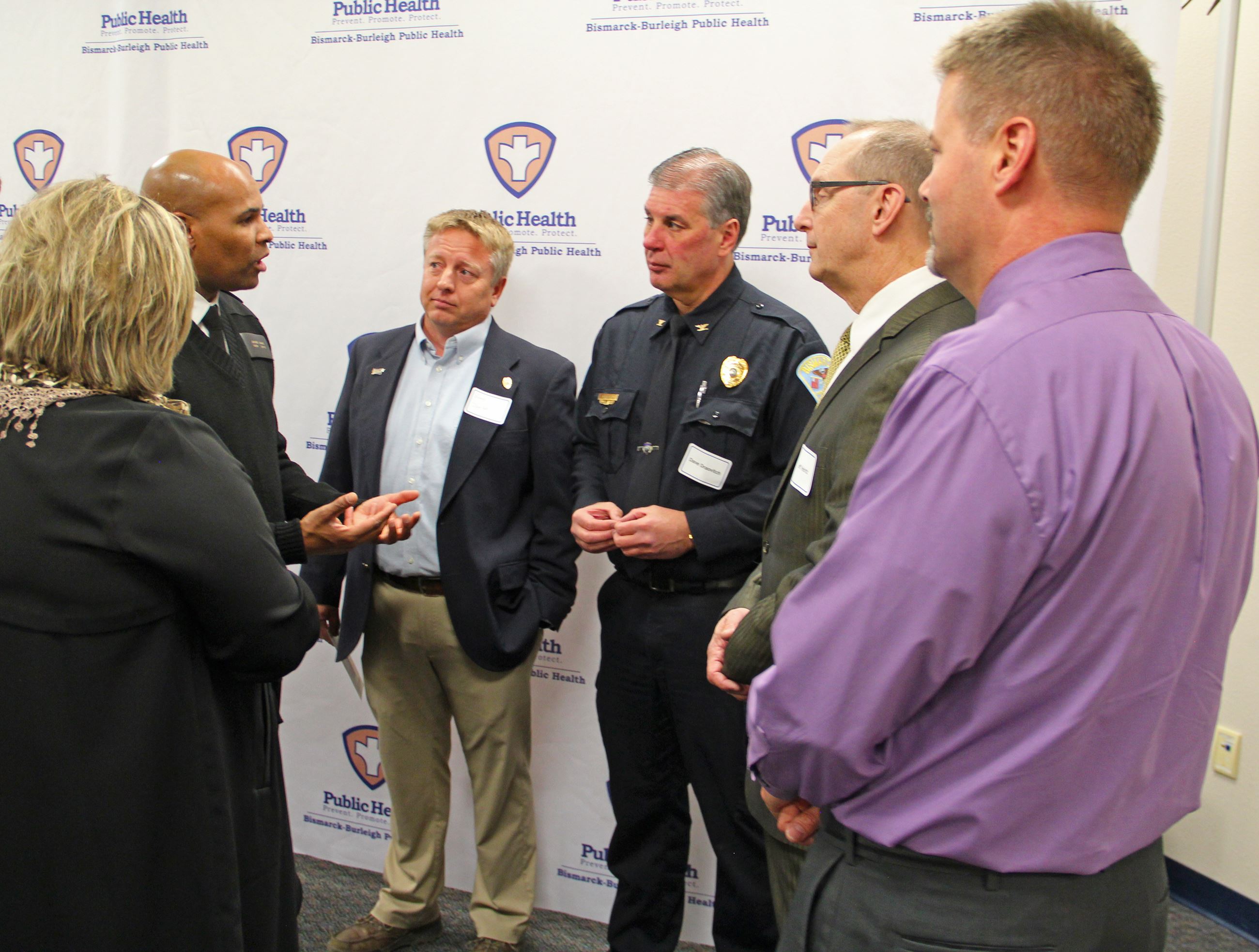 Jerome Adams Speaking with City of Bismarck Employees