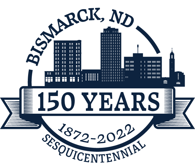 Bismarck 150 Logo Deep Blue PNG