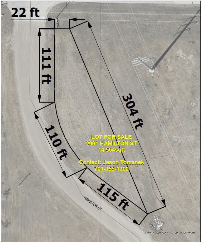 Map showing the property located at 2901 Hamilton Street. 