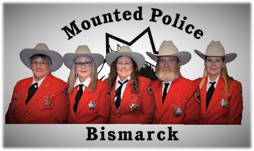 Members of the Bismarck Mounted Police