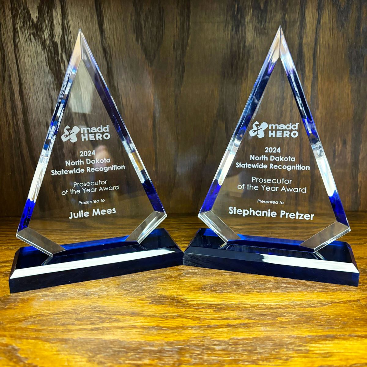 DUI Prosecutor of the Year Awards for Julie Mees and Stephanie Pretzer