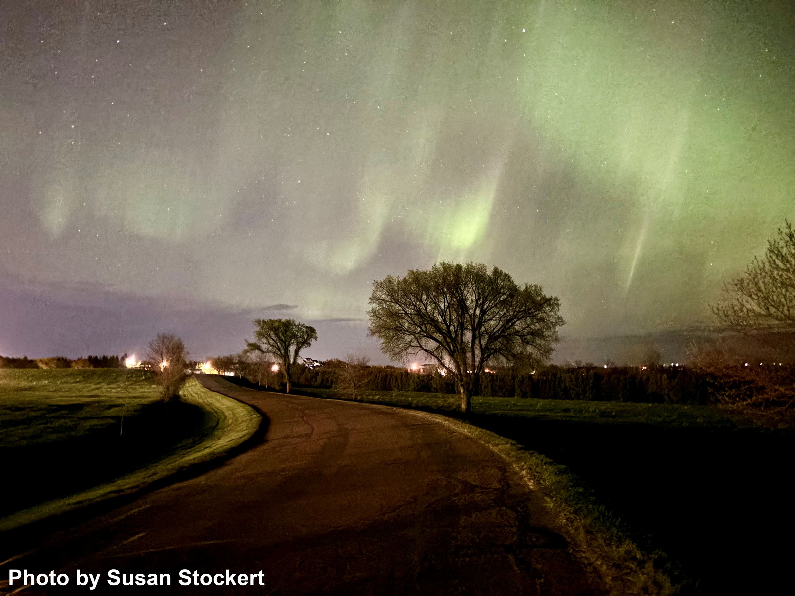 Northern Lights in the sky. 