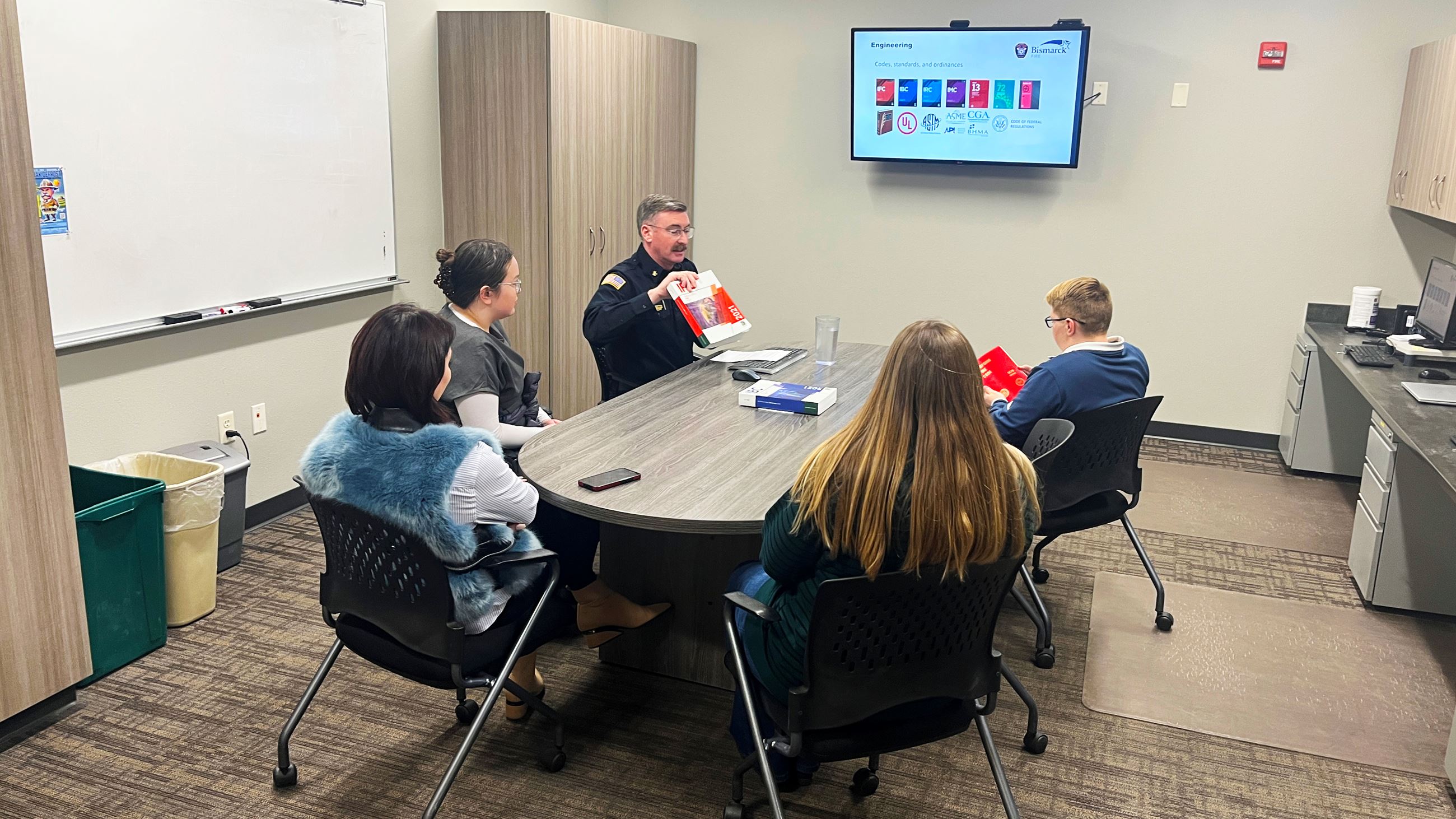 Fire Marshall Owen Fitzsimmons explains the role fire codes play in building inspections. 