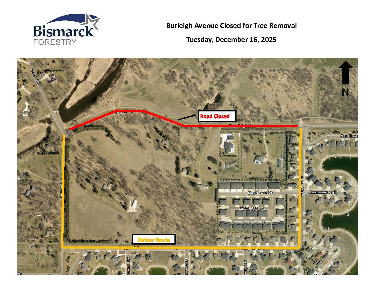 Burleigh Avenue Road Closure Map