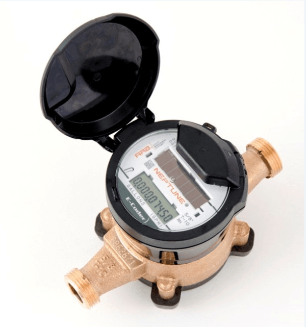 Digital water meter register