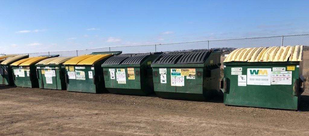Single Sort Recycling Dumpster Site